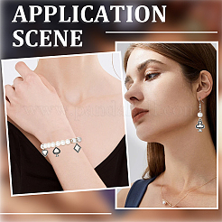 72 pz 4 stili pendenti in lega di stile tibetano&nbsp;FIND-SC0019-40AS