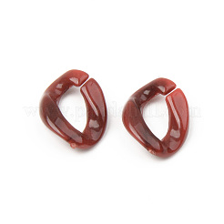 Opake Acryl Verknüpfung Ringe&nbsp;OACR-S038-005A-B01