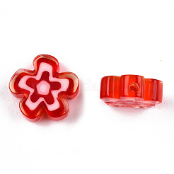 Millefiori a mano fili di perline di vetro&nbsp;LAMP-N029-017B-04
