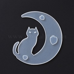 Stampi in silicone fai da te animale sulla falce di luna ciondolo grande&nbsp;DIY-F125-03