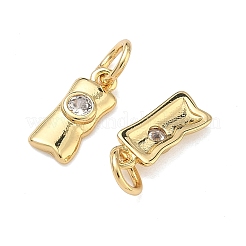 Ciondoli in ottone zirconi chiari micro pavé&nbsp;KK-B170-15G