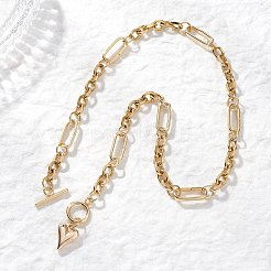 Colliers et pendentifs en forme de cœur en acier inoxydable 304 pour femmes&nbsp;NJEW-JN05632