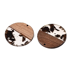 Pendentifs en résine époxy et bois de noyer&nbsp;RESI-T057-10D