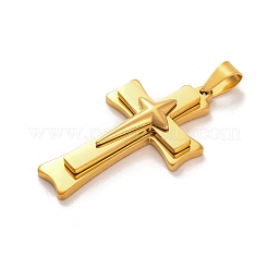 Pendenti in acciaio inox 304 con placcatura sotto vuoto pvd&nbsp;STAS-Z080-02G