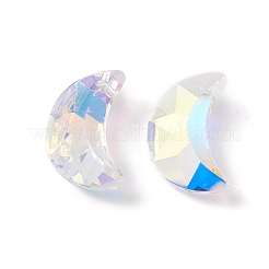 Galvanoplastie pendentifs en verre transparent&nbsp;GLAA-A008-10A