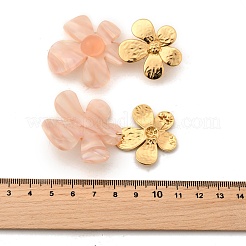 Pendientes colgantes de acrílico de acero inoxidable 304&nbsp;EJEW-Z106-01G