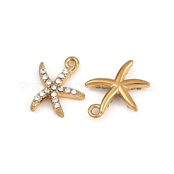 Strass-Anhänger aus Edelstahl 304&nbsp;STAS-Z154-01G-01