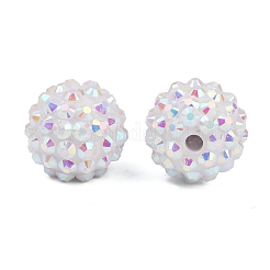 Perles de strass en résine de couleur AB&nbsp;RESI-S315-14x16-16
