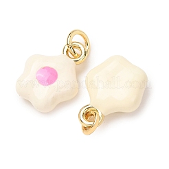 Ciondoli smaltato in ottone&nbsp;LS-KK-CJC21A4-01G-04-RS
