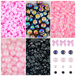 5 Stil: transparente Cabochons mit flacher Rückseite aus Kunstharz und Decoden-Cabochons aus undurchsichtigem Kunstharz.&nbsp;FIND-TA0005-52