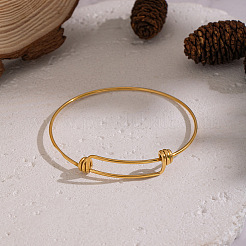 Pulseras ajustables de acero inoxidable 304 para mujer&nbsp;NI1850