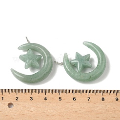 Pendenti avventurina verde naturale&nbsp;G-Z086-01P-24