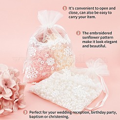 Spitze Organza Kordelzug Geschenkbeutel&nbsp;OP-WH0009-05