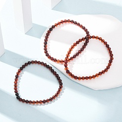 Stretcharmbänder aus natürlichem Bernstein für Damen und Herren&nbsp;BJEW-D462-01A
