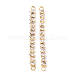 Connettori per collegamenti in ottone con zirconi cubici a goccia trasparente&nbsp;ZIRC-G170-20