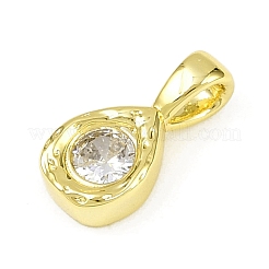 Pendentifs en zircone cubique clair en laiton&nbsp;KK-L238-24G