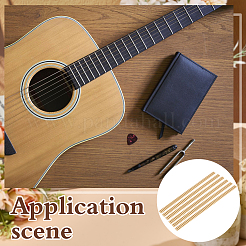 8 Stück Holzgitarren-Dekorationsstreifen&nbsp;FIND-WH0126-991