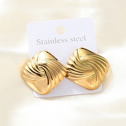 Pendientes de acero inoxidable 304 para mujer&nbsp;LS-EJEW-K306-01G