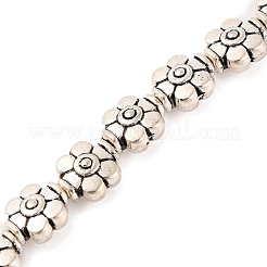 Stile tibetano fili perline lega del fiore&nbsp;X-TIBEB-O007-04-NR