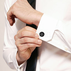 Gemelli in lega di zinco smaltati&nbsp;BUTT-GL0001-10