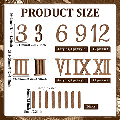 2 Satz 2 Stile Holz Cabochons&nbsp;DIY-BC0016-38