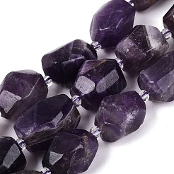 Natürlichen Amethyst Perlen Stränge&nbsp;G-N362-07A-07
