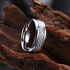 Fingerringe aus Edelstahl für Herren&nbsp;RJEW-BB27567-A-8