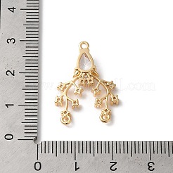 Latón micro pavimenta claro colgantes de circonio cúbico&nbsp;KK-C062-108G
