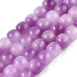 Chapelets de perles en jade blanc naturel teinté&nbsp;G-T138-D03
