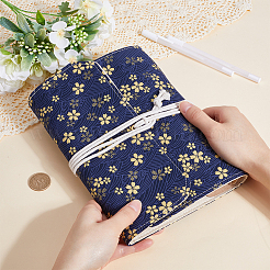 Funda para carpeta de 6 anillas de tela con patrón de sakura a6&nbsp;DIY-WH0430-376A