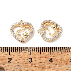 Cremagliera placcatura micro ottone spianare pendenti zirconi&nbsp;KK-K333-84G
