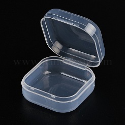 Récipients à billes en plastique avec couvercle à charnière&nbsp;CON-Z007-03A