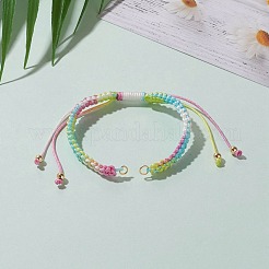 Fabricación de pulsera trenzada con cordón de nailon ajustable&nbsp;AJEW-JB00877-03