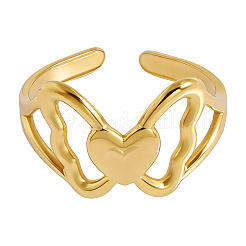 Schmetterlings-Manschettenringe aus Edelstahl 304 für Damen&nbsp;WM2522-2