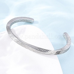 Braccialetti in acciaio inossidabile 304 per uomo e donna&nbsp;BJEW-D361-02P
