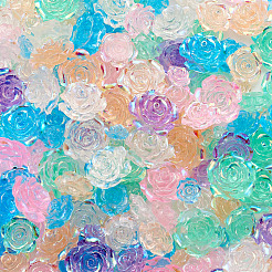 300 Stk. 3 transparente Harz-Cabochons im Stil&nbsp;CRES-YS0001-05