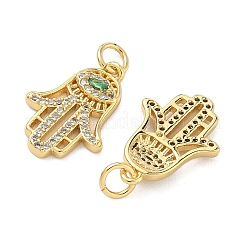 Pendentifs avec zircon cubiques à micro-pavés en laiton&nbsp;KK-A282-10G