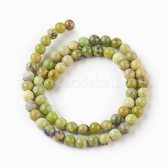 Natur Serpentin Perlen Stränge&nbsp;G-G767-04-6mm