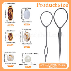 1 bolsa de herramienta de trenzado de cabello de plástico&nbsp;FIND-PA0001-57