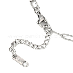 4.5mm 04 Edelstahl Figaro Kette Büroklammer Kette Halsketten&nbsp;NJEW-JN05576