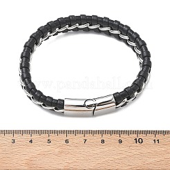 Geflochtene Armbänder aus Mikrofaser-Lederband&nbsp;BJEW-C153-01E