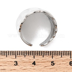 Offene Manschettenringe aus 304 Edelstahl für Damen&nbsp;RJEW-K313-17P