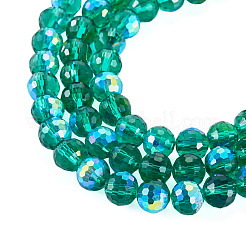 1 brin de perles de verre transparentes électrolytiques&nbsp;EGLA-TADJ0001-15E