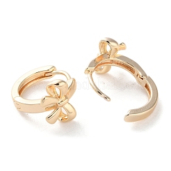 Orecchini a cerchio con fiocco in ottone&nbsp;EJEW-C121-05G