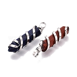 Pendentifs pointus de pierres naturelles et synthétiques&nbsp;GG-N001-01P