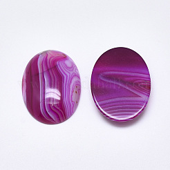 Natürlicher gebänderter Achat / gestreifte Achat-Cabochons&nbsp;G-T122-22B