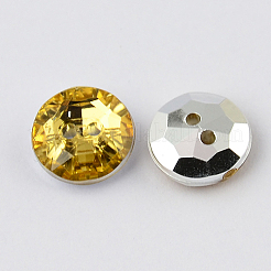 2 Loch taiwan  flache runde Acryl Strass Knöpfe&nbsp;BUTT-F015-11.5mm-30