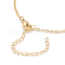 Colliers en laiton avec pendentif avec zircone cubique de micro pave&nbsp;NJEW-F281-05