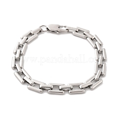 Bracelets à maillons rectangulaires en acier inoxydable 304 pour femmes et hommes&nbsp;BJEW-F488-30P-01