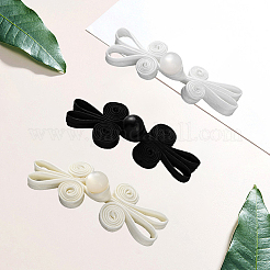 30 stücke 3 farben handgemachte chinesische frosch knoten tasten sets&nbsp;AJEW-CY0001-49